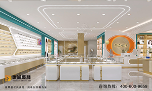广东东莞120平精功眼镜店装修设计